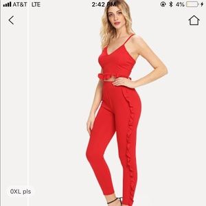 Red two piece